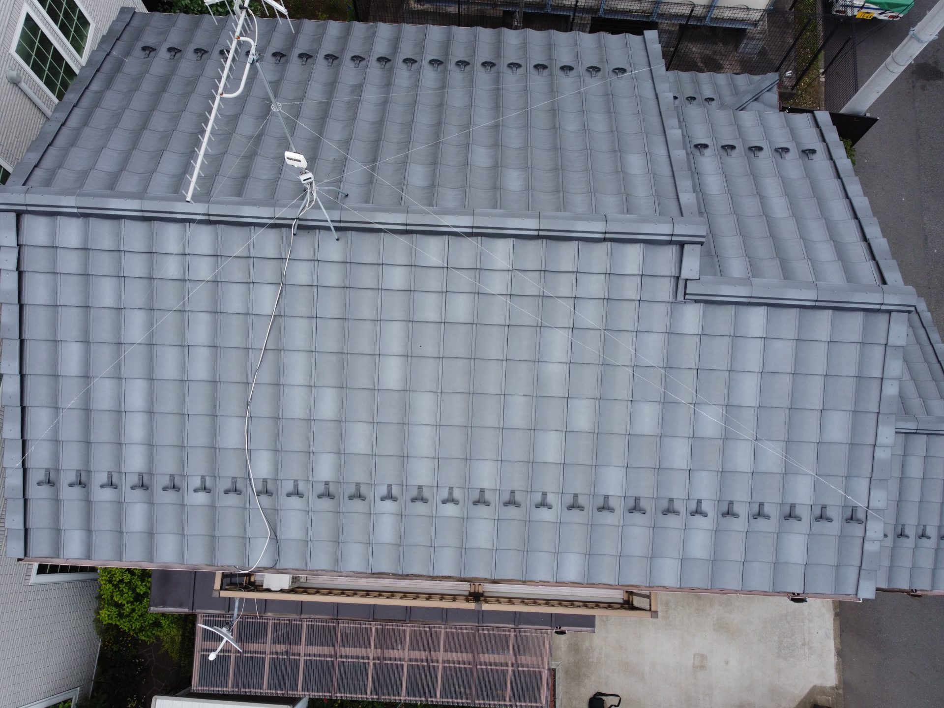 厚木市の屋根リフォームの施工事例／完成／屋根／After