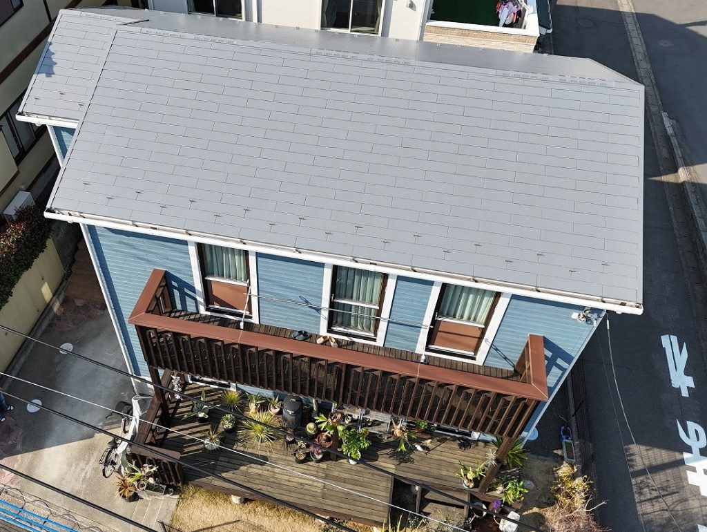 伊勢原市の外装塗装工事の施工事例/T様邸/完成