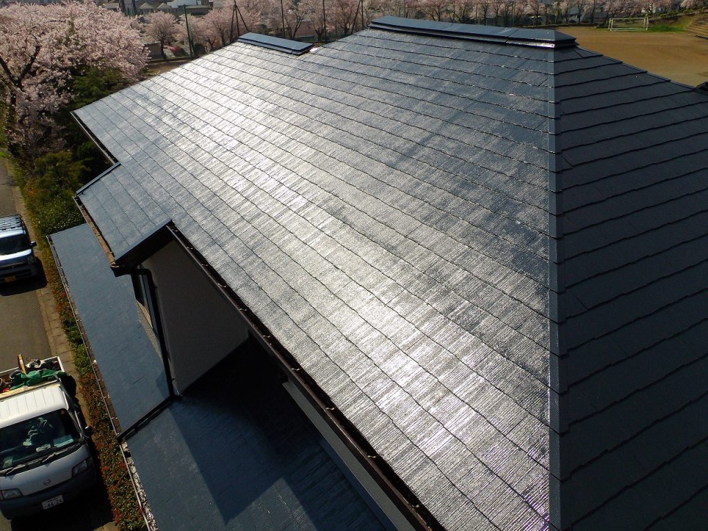 伊勢原市の屋根・外壁塗装工事の施工事例/A様邸/完成