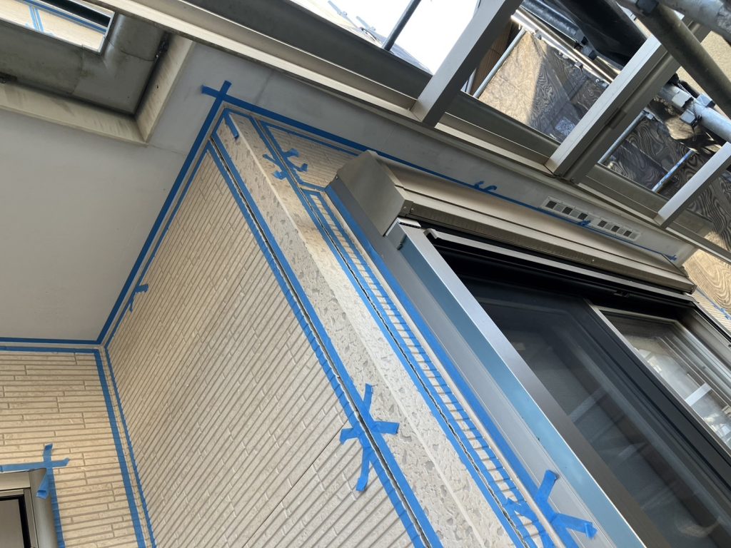 伊勢原市の屋根・外壁塗装工事の施工事例/S様邸/施工中