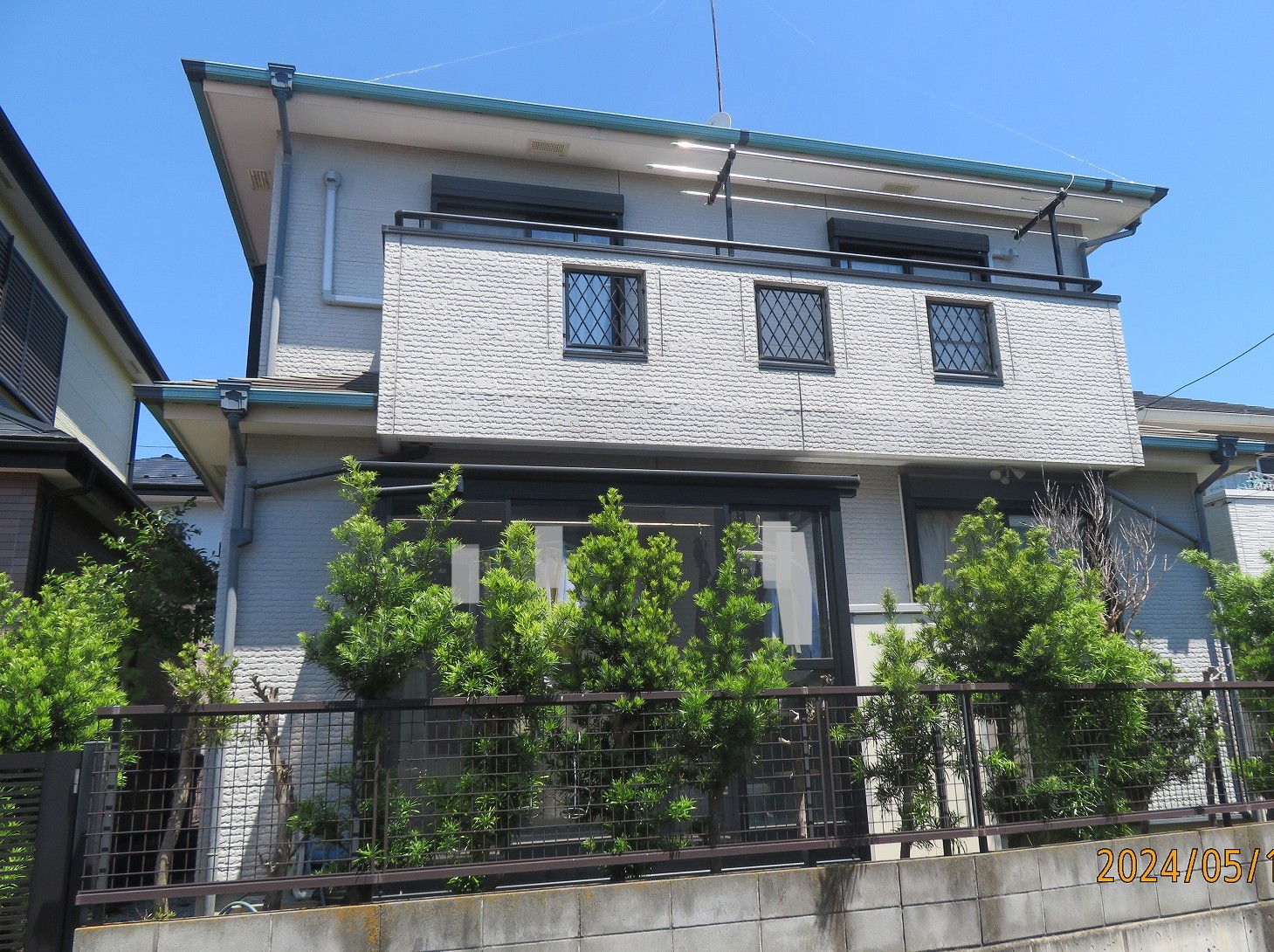 伊勢原市の屋根・外壁塗装工事の施工事例/Y様邸/施工前