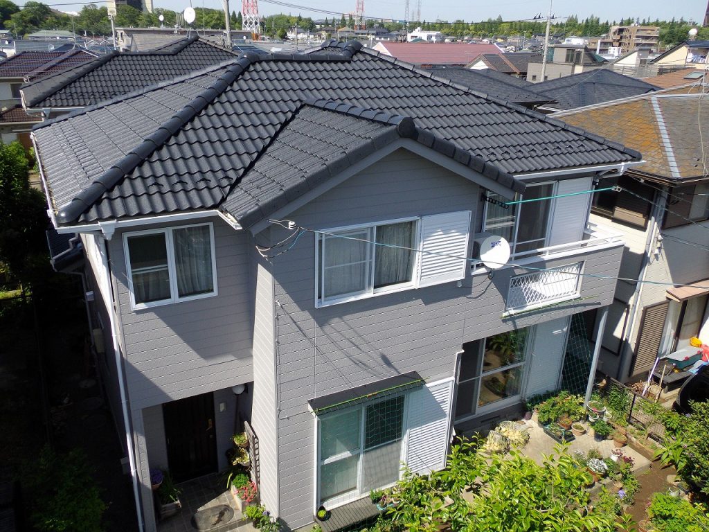 伊勢原市の屋根・外壁塗装工事の施工事例／M様邸／完成
