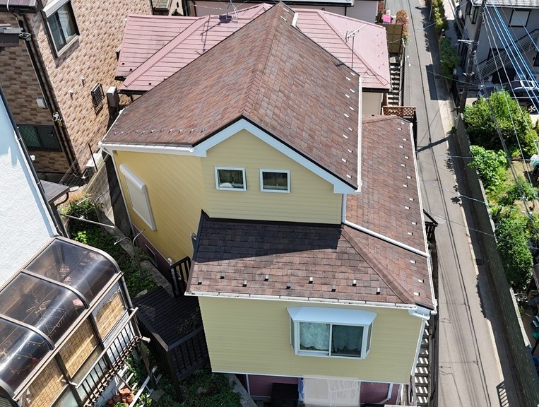 伊勢原市の外壁&ウッドデッキの塗装工事の施工事例/S様邸/完成