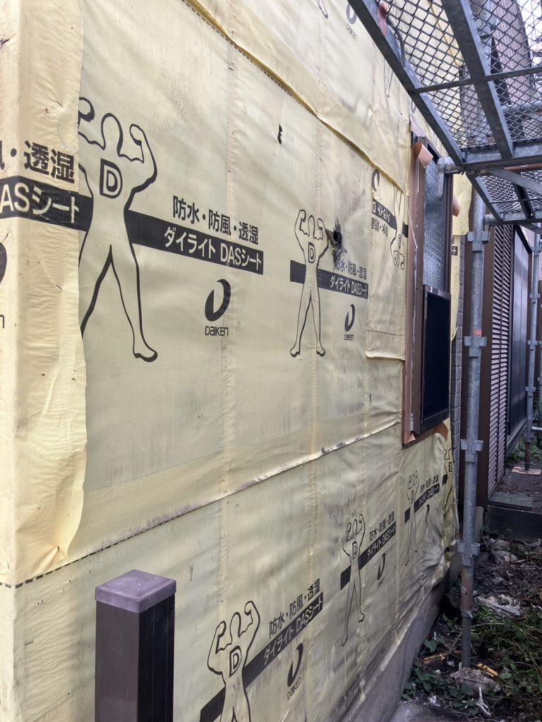 店舗兼住宅の外装リフォーム／町田市／K様邸／施工中