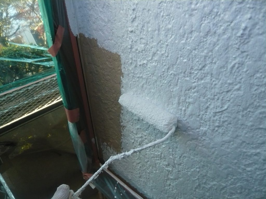 外壁塗装の下塗り